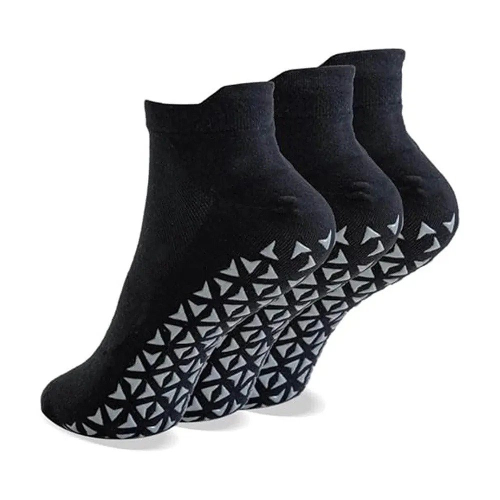 LYRA YOGA Classic Ankle Grip Socks – 3-Pair Pack - Image 2