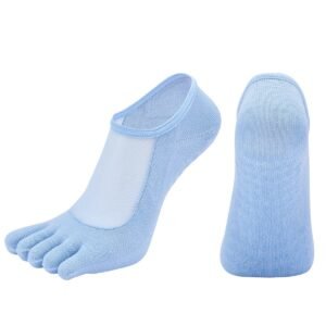 LYRA YOGA Mesh-Top Five-Toe Grip Socks