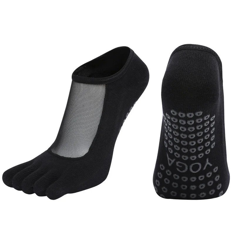 LYRA YOGA Mesh-Top Five-Toe Grip Socks - Image 2