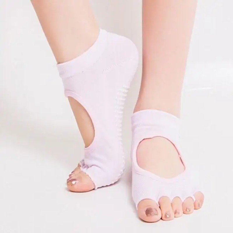 LYRA YOGA Open-Back Half-Toe Grip Socks - Image 2