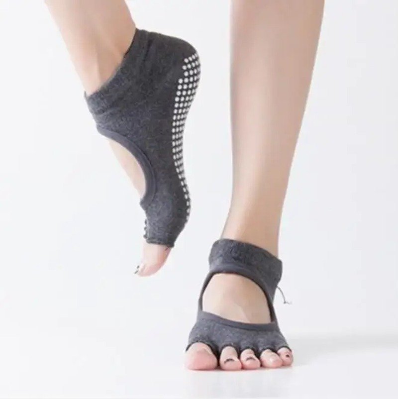 LYRA YOGA Open-Back Half-Toe Grip Socks - Image 3